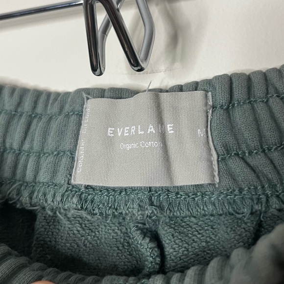 EVERLANE 2 Piece SET The Track Dark Green Organic Cotton Loungewear Casual Set - Picture 9 of 12